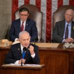 نتنياهو يتحدث أمام الكونغرس وسط احتجاجات مناهضة للحرب في غزة