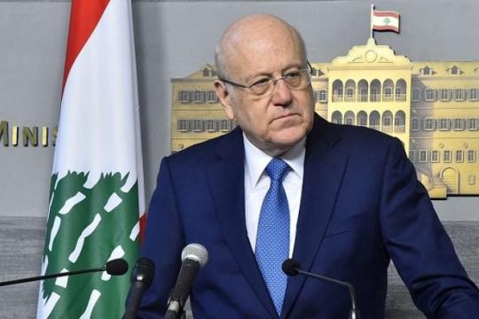 ميقاتي يطالب الاتحاد الأوروبي بتغيير سياسته تجاه اللاجئين السوريين