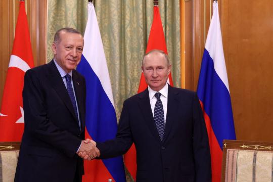 أردوغان وبوتين يبحثان التطبيع بين تركيا والأسد