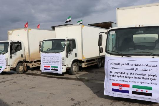 بعد أوكرانيا.. مساعدات كرواتية تدخل شمال غرب سورية