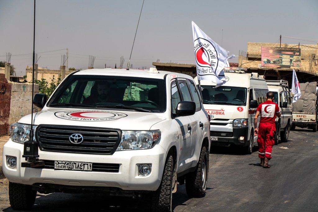 ”الهلال الأحمر” يحرم آلاف العائلات في السويداء من المساعدات.. والتوزيع حسب طلب الأفرع الأمنية 