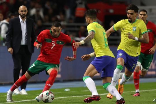 المغرب يحقق فوزاً تاريخياً على البرازيل
