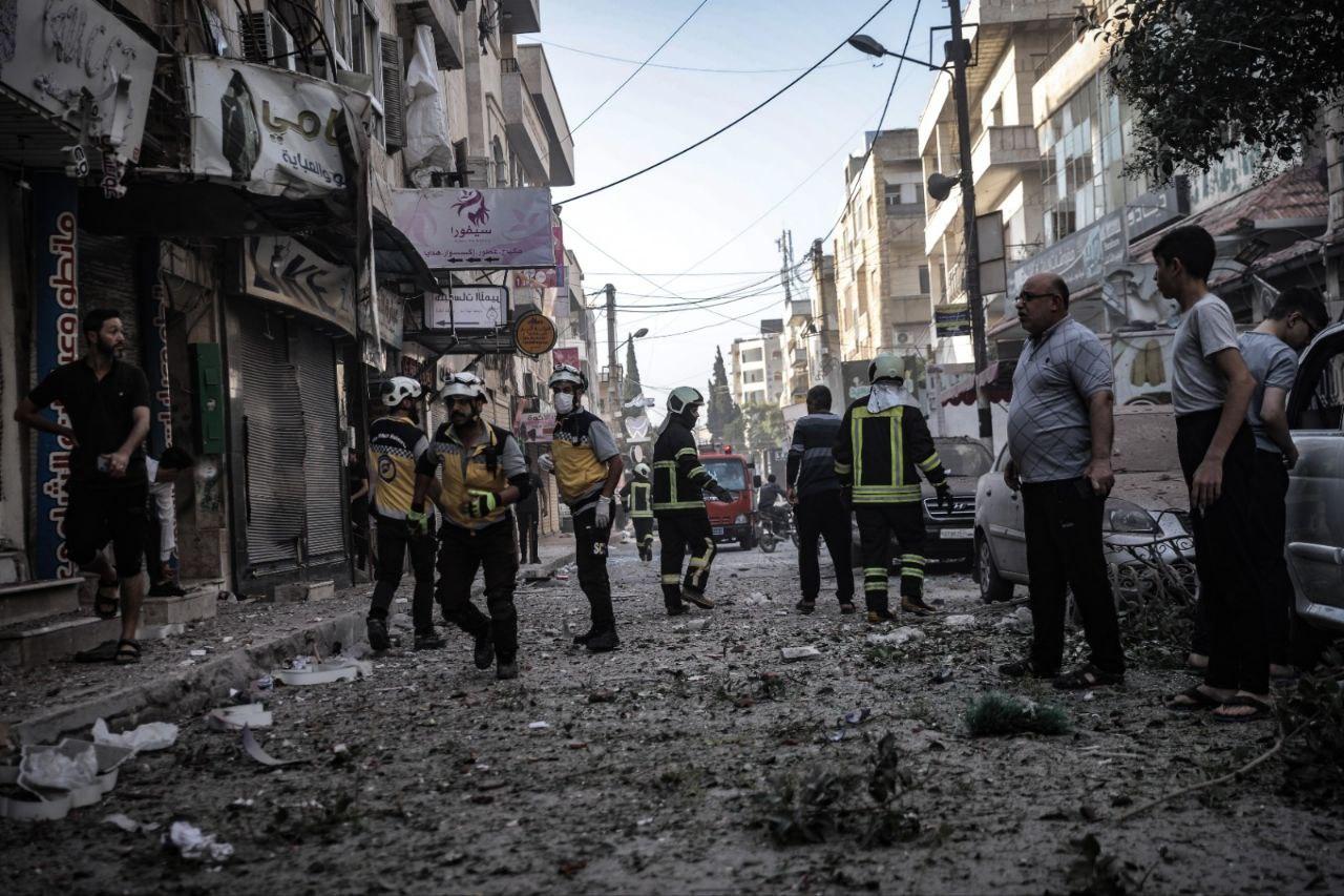 66 قتيلاً إثر 287 هجوماً للنظام السوري وروسيا على إدلب وحلب الشهر الفائت