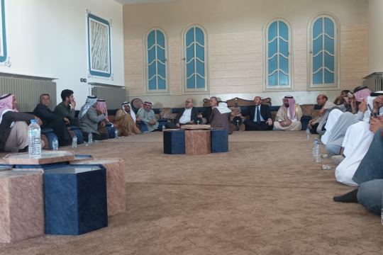 اجتماع بين الائتلاف السوري ووجهاء مدينة رأس العين في مجلس القبائل والعشائر