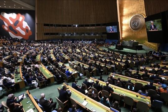 النظام السوري من وجهة نظر روسيا في الدورة 78 للجمعية العامة للأمم المتحدة