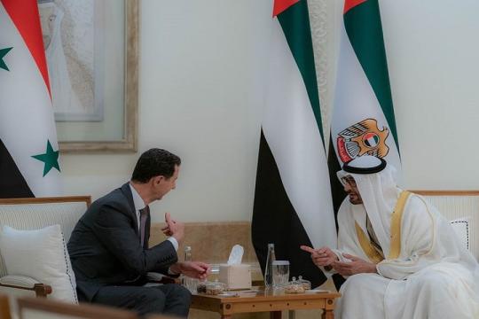 الإمارات تحذر النظام السوري من الانخراط في الحرب بين حماس وإسرائيل