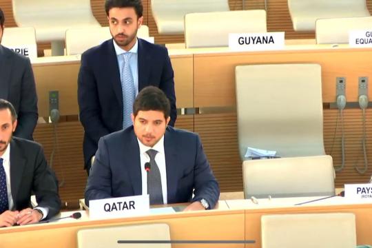 قطر تؤكد على ضرورة إيجاد حلّ سياسي في سورية ومحاسبة المسؤولين عن الانتهاكات
