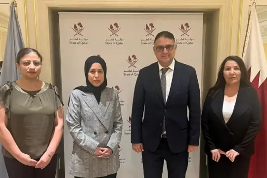 هيئة التفاوض تبحث الملف السوري مع المندوبة القطرية في الأمم المتحدة